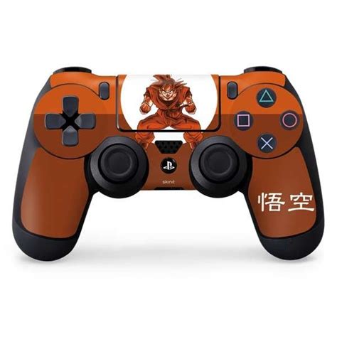 Let Your Dragon Ball Z Fandom And Ps4 Controller Stand Out With The Goku Orange Monochrome Ps4