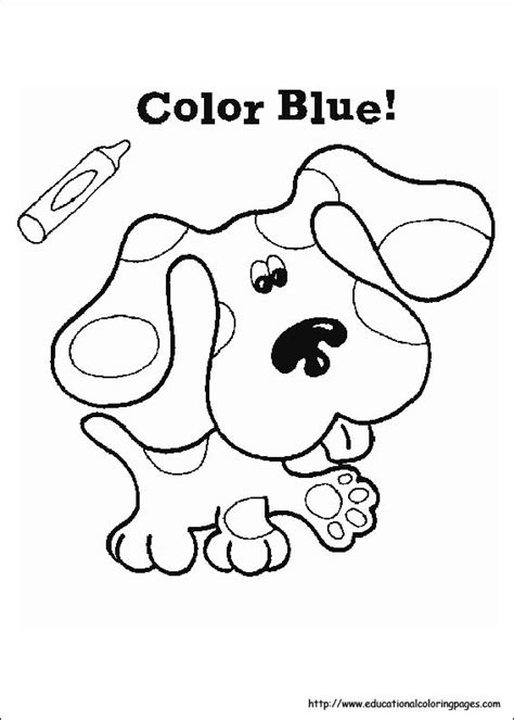 Color Blue Worksheets Preschool Sketch Coloring Page