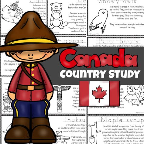 🍁 Free Printable Canada For Kids Reader To Color Read And Learn