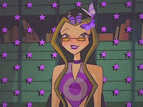darcy winx purple cartoon characters cartoon caracters purple aesthetic