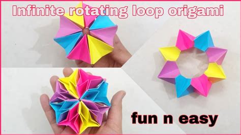 Infinite Rotating Paper Toy Origami Infinite Rotating Paper Loop