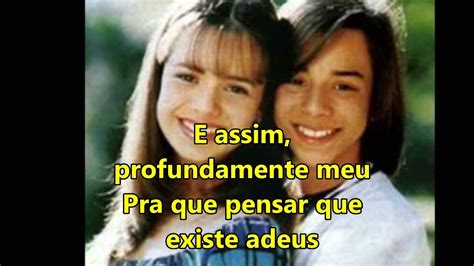 Às vezes me pergunto se eu viverei sem ter você se saberei te esquecer. Baixar Musica Da Sandy E Junior Inesquecivel : Sandy ...