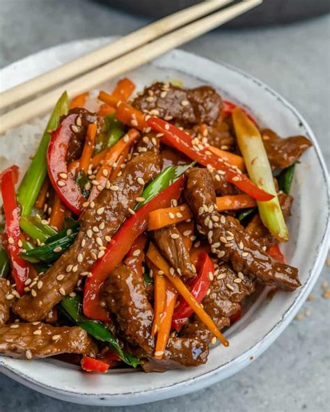 15 Minutes Mongolian Beef Stir Fry Healthy Fitness Meals