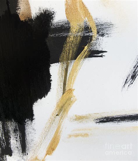 Gold Black And White Modern Abstract Painting By Wall Art And Home Decor