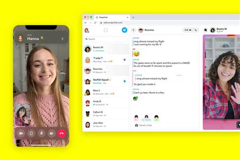Snapchat Anrufe Und Chats Mit Der Desktop Web App Von Snap