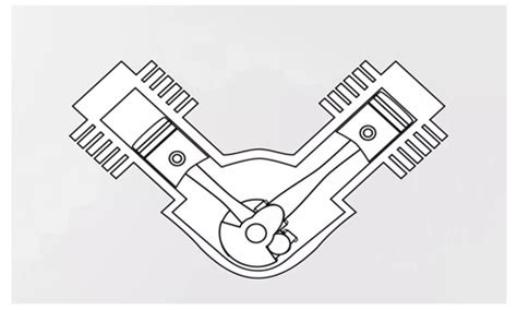 V Type Engine Three Types Of Connecting Rod