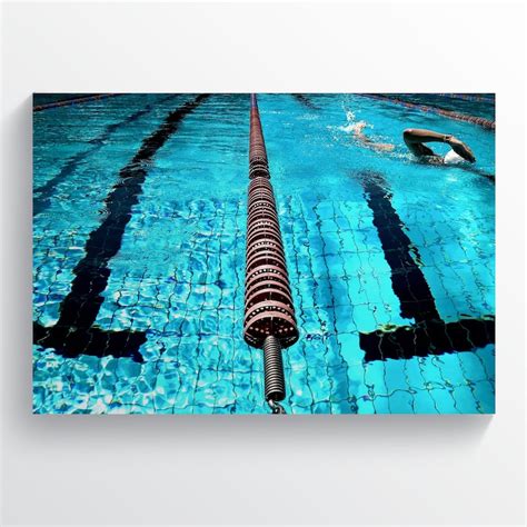 Swimming Pool Poster Swimming Pool Decor Swimming Wall Art Etsy