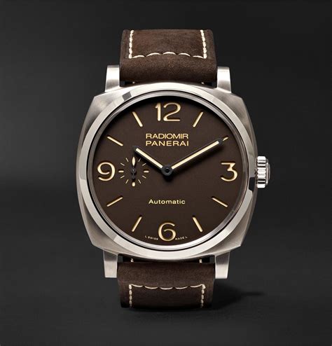 Panerai Radiomir 1940 3 Days Automatic 45mm Titanium And Leather Watch