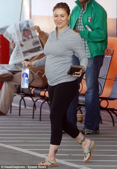 Alyssa Milano Keeps Herself In Shape With Pre Natal Yoga Class Daily
