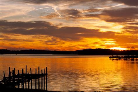 Smith Mountain Lake Sunset Photograph By Rebecca Raybon Fine Art America