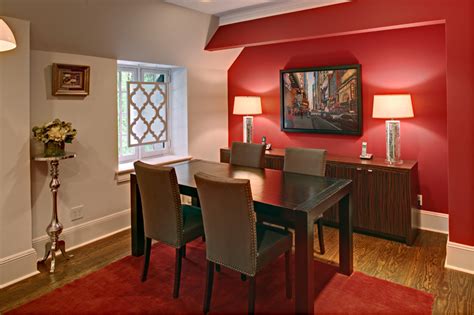 Red Wall Dining Room Ideas