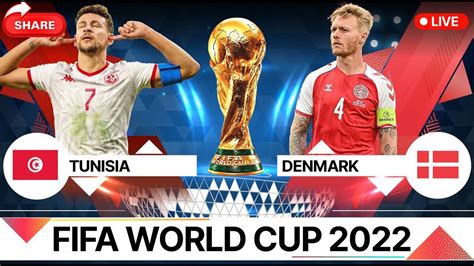 🔴live Denmark Vs Tunisia Fifa World Cup Qatar 2022 Live Match Fifa 23 Gameplay Youtube