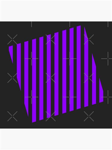 Geometric Tilted Purple Lines Poster By Rocket To Pluto Redbubble