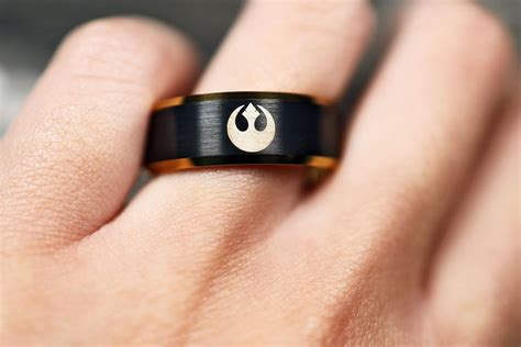 Star Wars Engagement Ring Rebel Alliance Darth Vader Ring Star Wars
