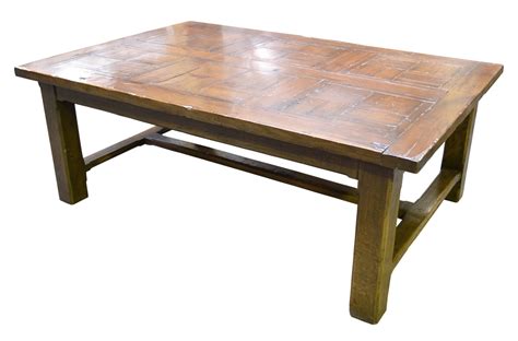 42w x 29.5d x 16.5h; Product Details: Parquet Top Coffee Table