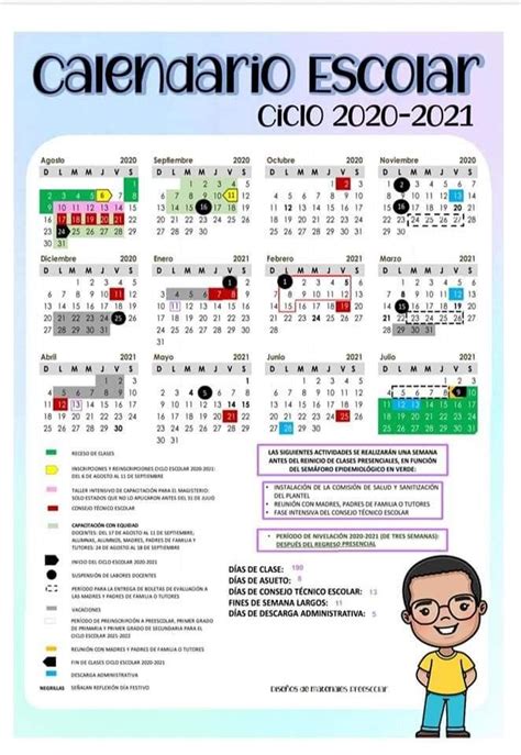 Lunes 22 de febrero de 2021. Calendario escolar 2020-2021 en 2020 | Calendario escolar ...