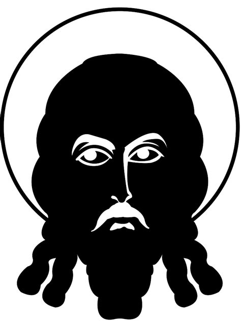 Jesus Face Silhouette Free Vector Silhouettes