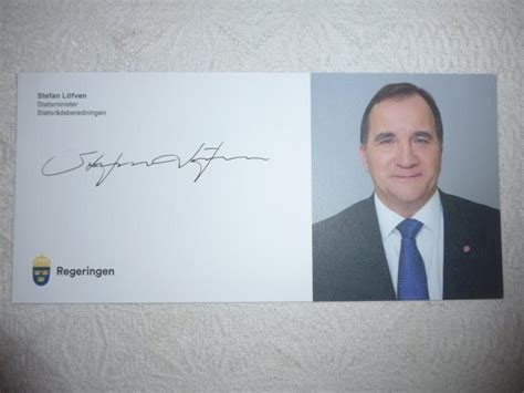 Stefan Löfven - äkta autograf - Statsminister (360747336 ...