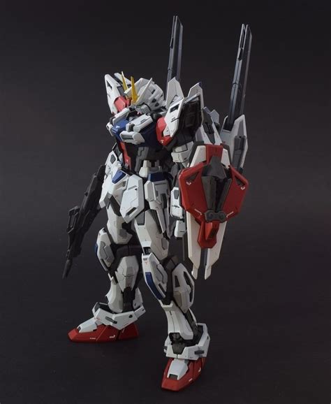 Custom Build MG 1 100 Star Build Strike Gundam Detailed Strike