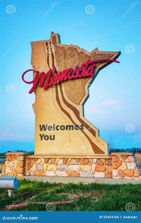 Minnesota Welcomes You Sign Stock Photo Image Of Minnesota Country