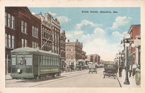 Noble Street Anniston Al Ca1907 1913 Postcard By Ec Kropp Co