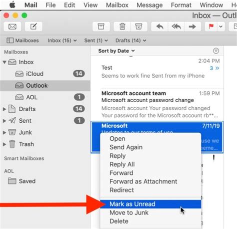 How To Mark Email As Unread On Mac