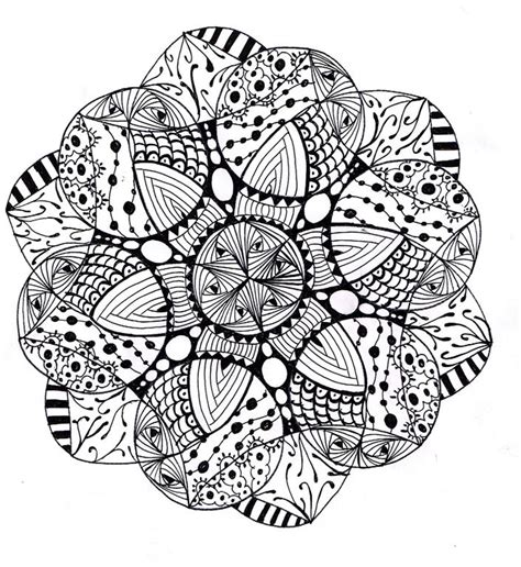 Difficult Mandala Coloring Pages - Coloring Home