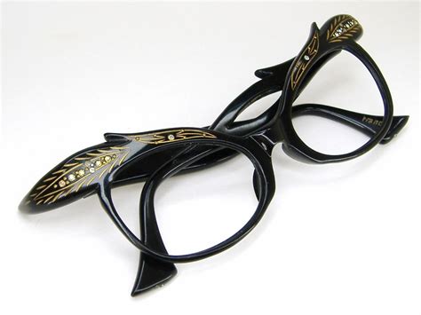Miss Spectacles Frame Of The Day 50s Wild Rhinestone Cat Eye Glasses
