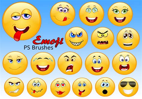 20 Emoji Ps Brushes Abrvol1 Free Photoshop Brushes At Brusheezy