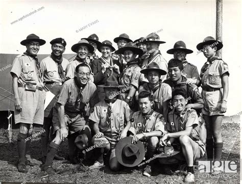 Group Photo Of Japanese Boy Scouts And Leaders At The World Jamboree