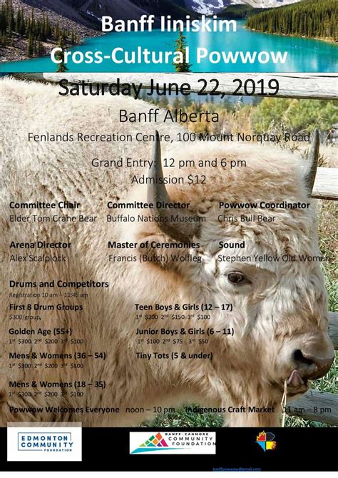 Banff Liniskim Cross-Cultural Pow Wow (2019) - Pow Wow Calendar