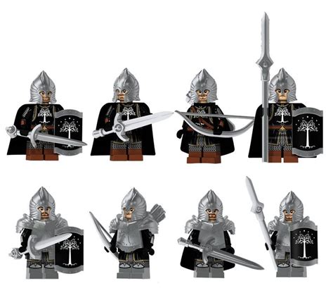 Gondor Battle Gondor Guardsmen Minifigures Lego Compatible The Lord Of
