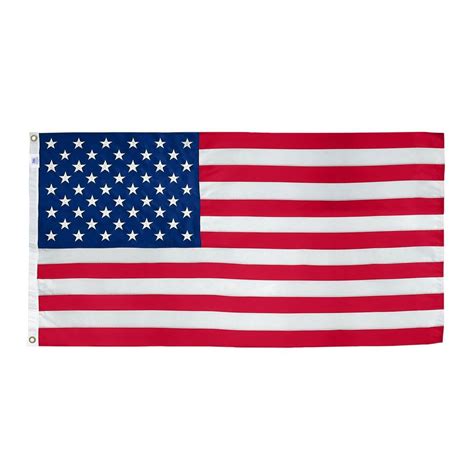 Made In Usa 3 Ft X 5 Ft Embroidered American Flag