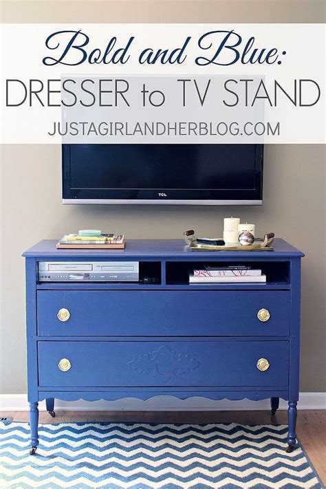 Old Dresser Turned Into Modern Tv Stand Dresser Tv Stand Furniture