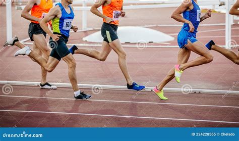 group runners athletes on middle distance editorial image image of male people 224228565