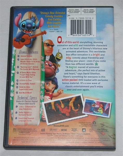 Lilo And Stitch Dvd 2002 Chris Sanders Dean Deblois Animation Free