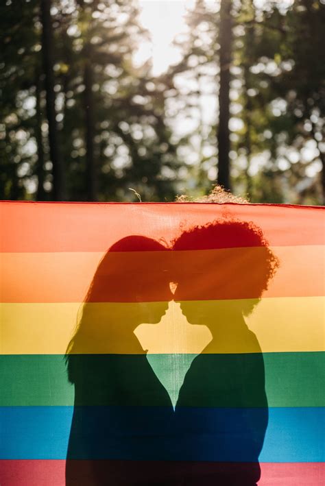 download pride flag couple silhouette wallpaper
