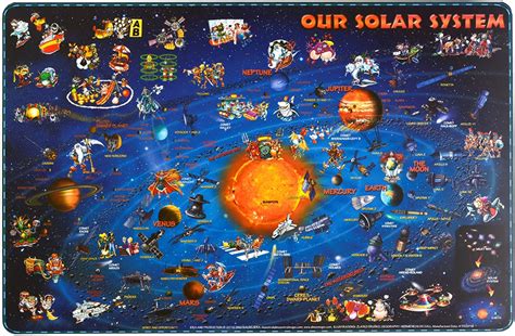 Dinos Illustrated World Geographic Our Solar System Puzzle For Kids