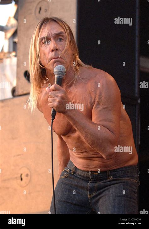 iggy pop and the stooges get loaded in the park held at clapham common london england 24 08 08