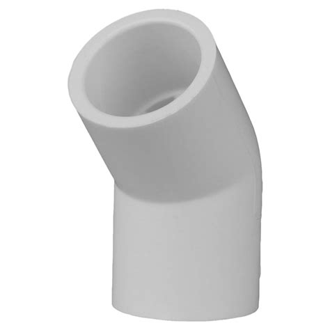 Charlotte Pipe 1 1 2 In 45 Degree Schedule 40 Pvc Elbow In The Pvc Pipe And Fittings Department At