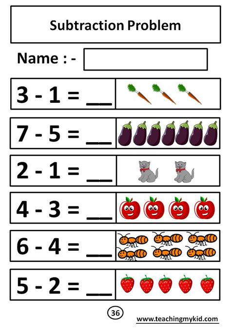 Subtraction Worksheets Twinkl