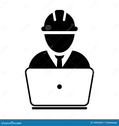 Contractor Avatar People Icon Vector Illustration