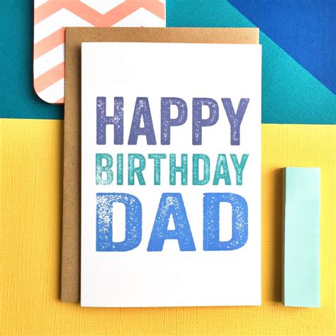 Happy birthday dad card printable. happy birthday dad colourful greetings card by do you punctuate? | notonthehighstreet.com