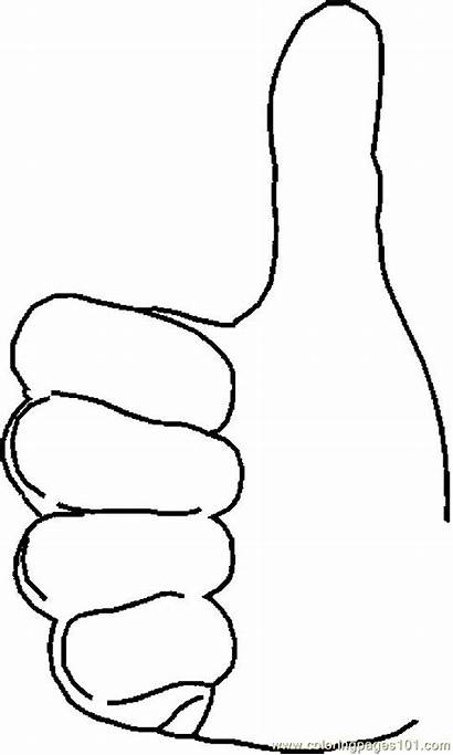 Coloring Fingers Pages Printable Finger Dedos Middle