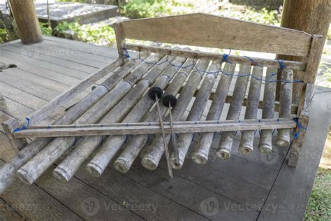 Traditional Balinese Musical Percussion Instrument Xylophone Bali