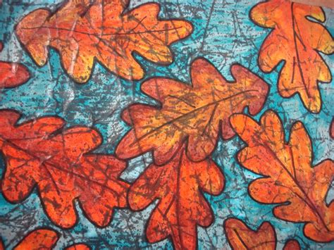 Crayon Resist Fall Leaves Art Activities Halloween Art Art Projects