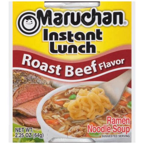Maruchan Instant Lunch Roast Beef Flavor Ramen Noodle Soup 225 Oz