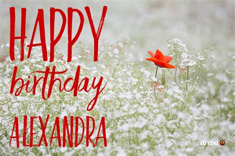 Happy Birthday Alexandra