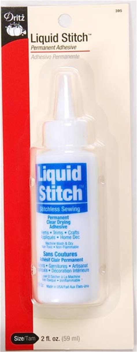 Liquid Stitch Dritz Original Clear Drying Permanent Adhesive