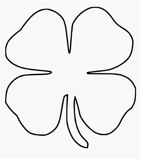 4 Leaf Clover Outline Printable Printable Word Searches